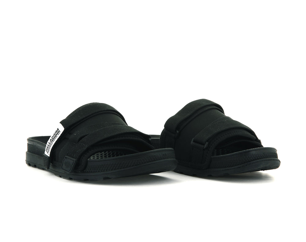 Sandalia Palladium SOLEA SLIDE Hombre Negras | Costa Rica-82156